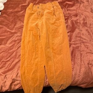 Orange Corduroy Pants